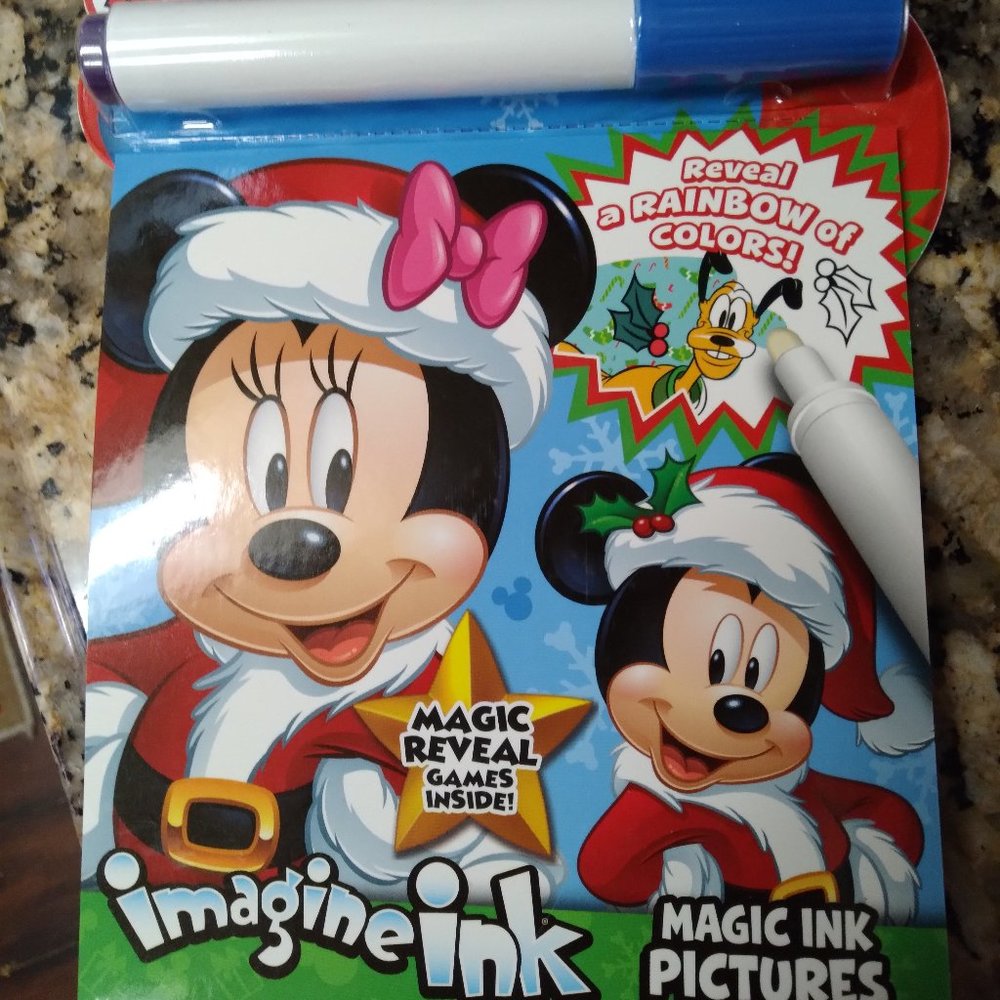 Imagine Ink Magic Ink Pictures Disney Mickey & Friends Activity Book Mess Free